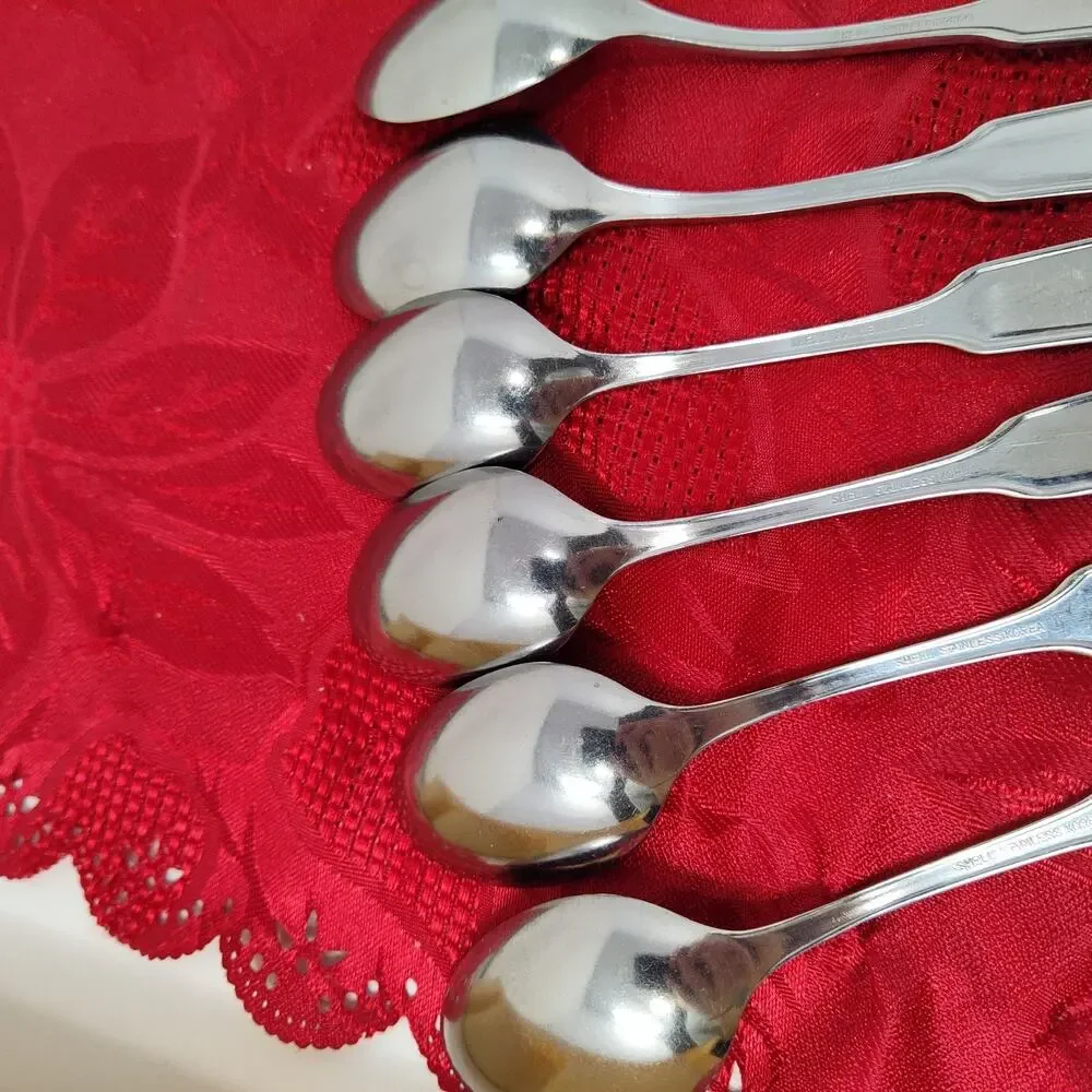 14X Tsp Colonial Shell Stainless Teaspoons Korea